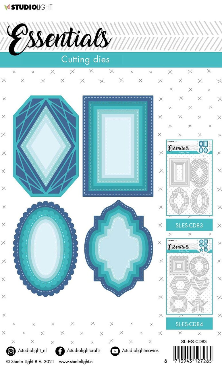 Studio Light SL Cutting Die Shapes Nested Large Essentials 140x200x1mm 1 pc nr.83